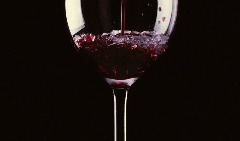 alcohol bar beverage black background