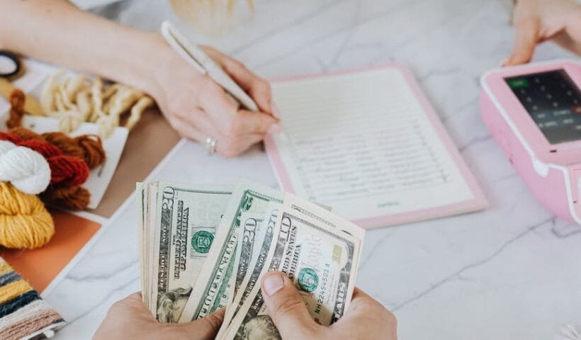 counting dollar bills