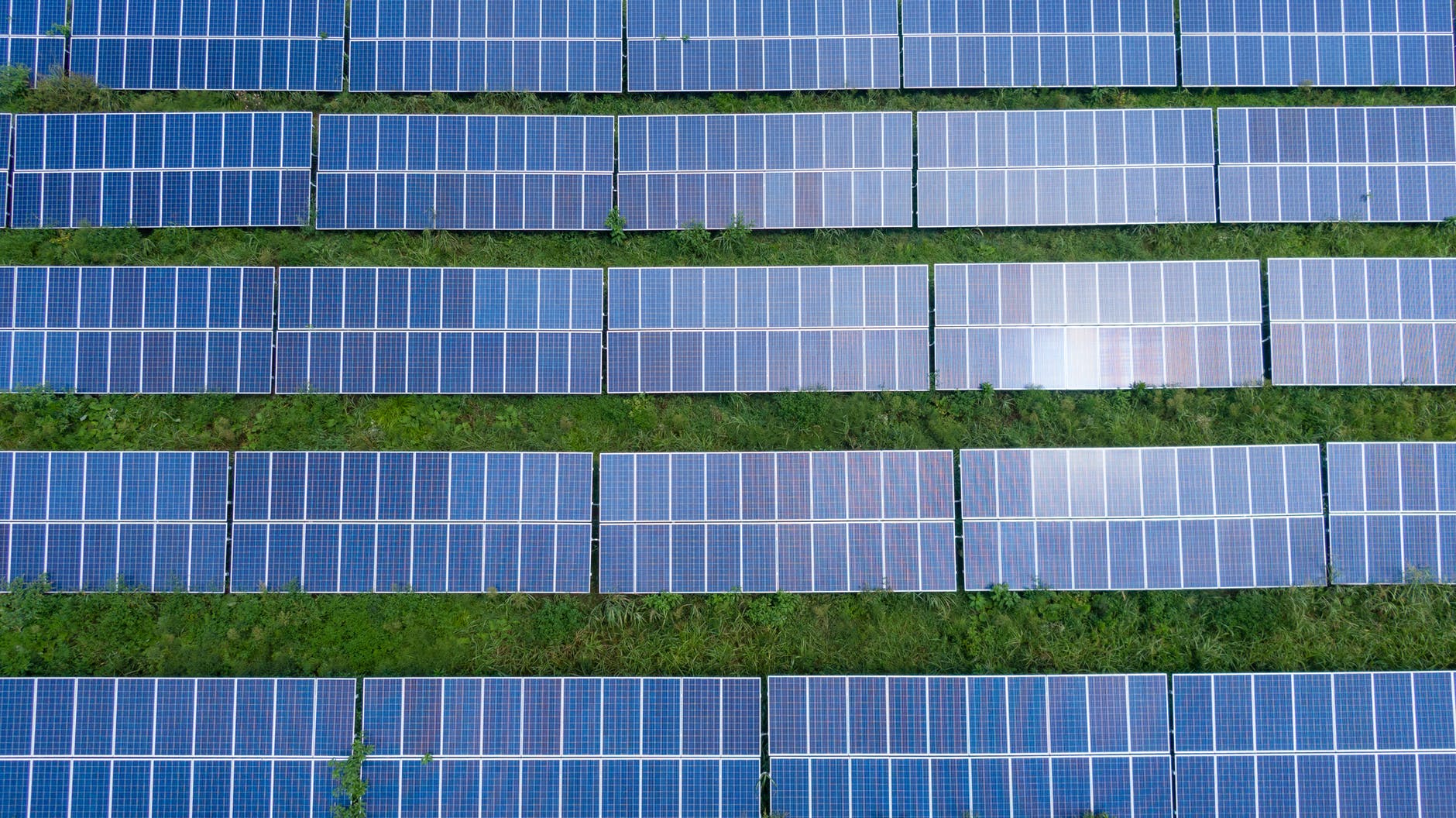 top view photo of solar panels