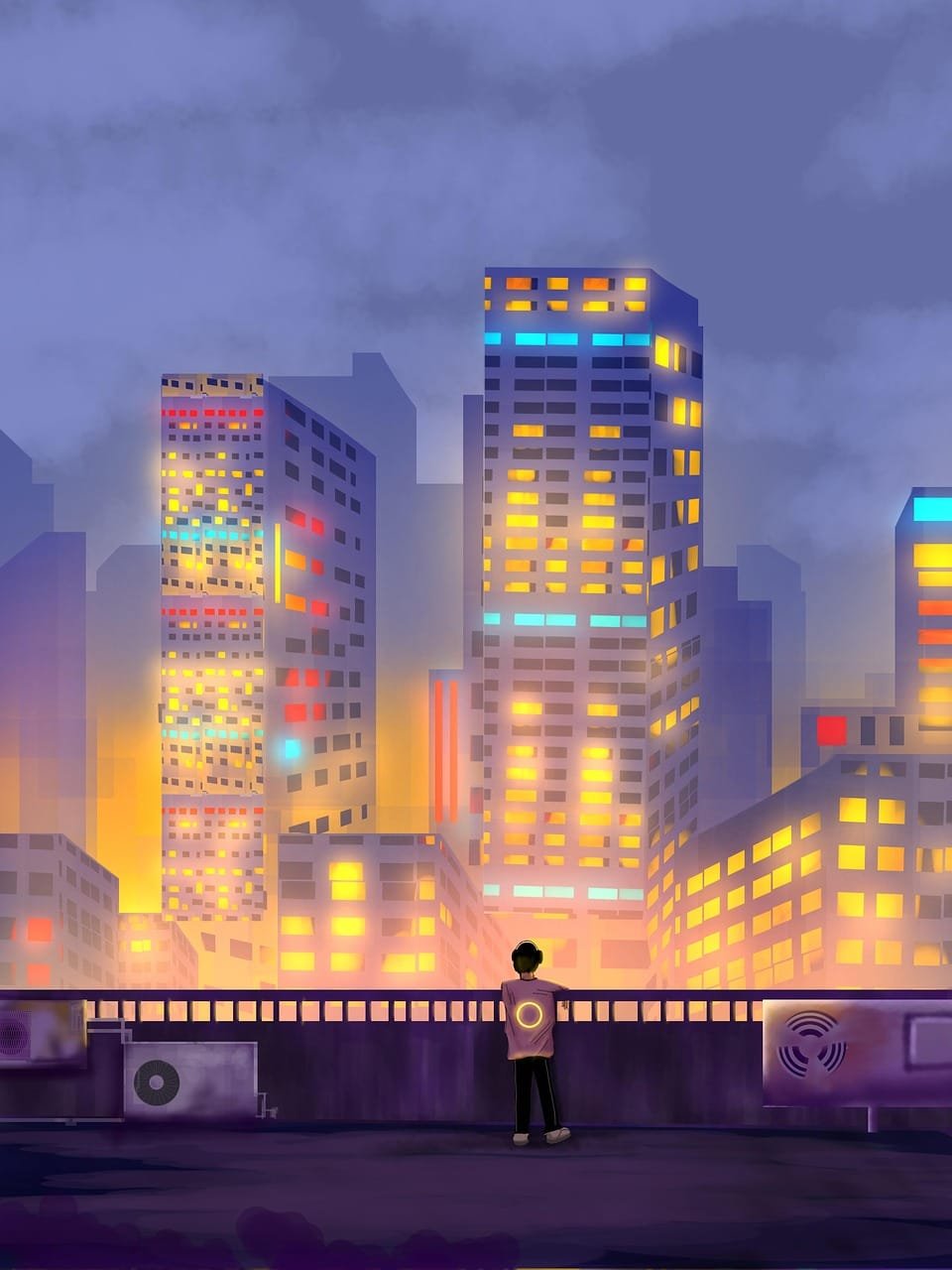 character, city, fantasy, design, digital art, landscape, creativity