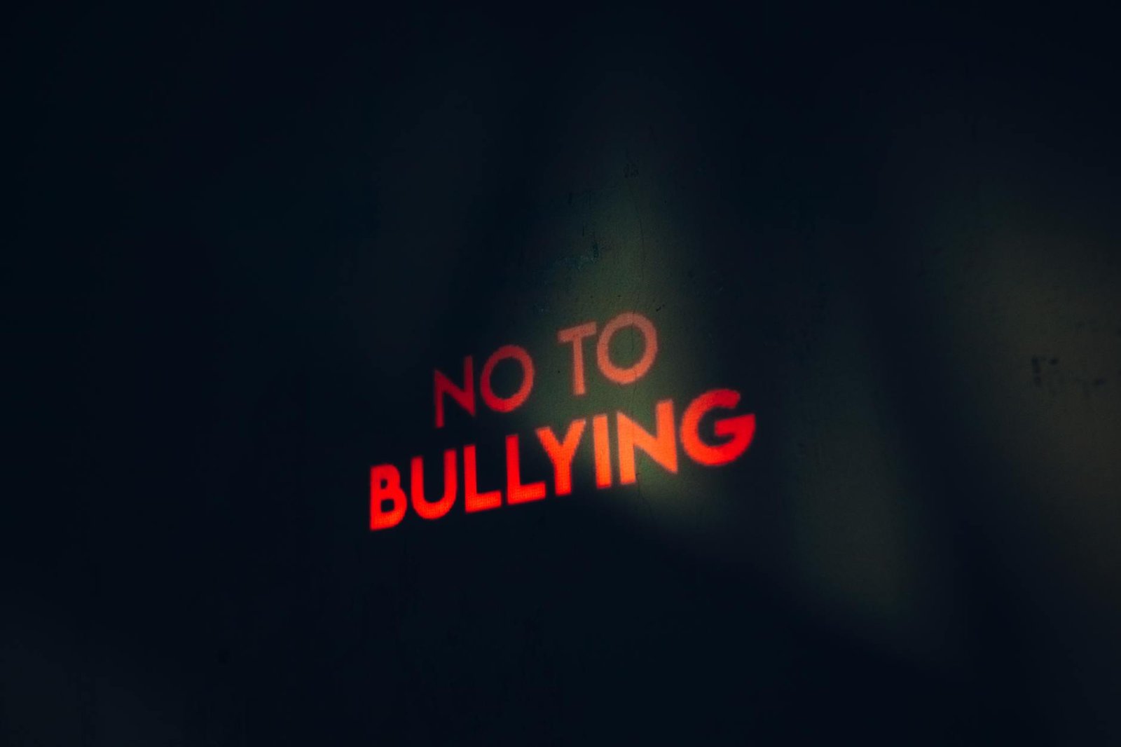 no to bullying text