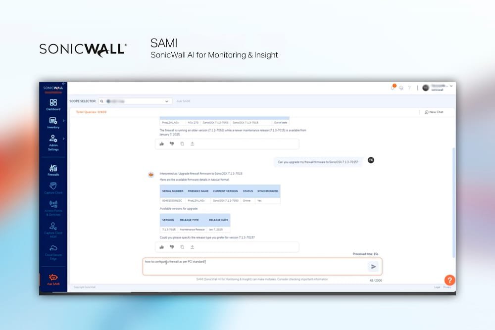 SonicWall pone fin a la operación manual de ciberseguridad para MSPs con IA generativa