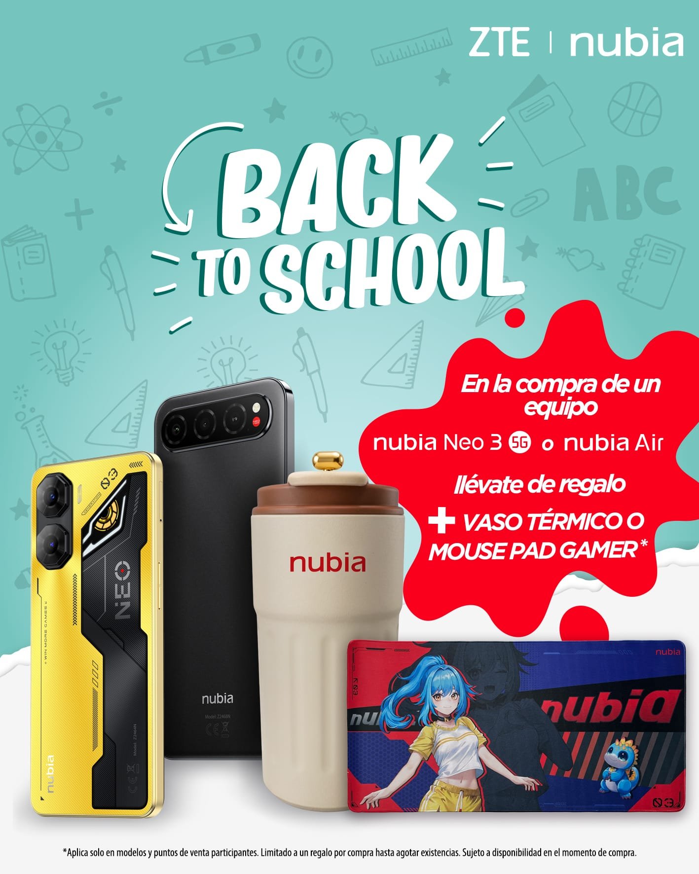 nubia presenta su mejor tecnología y promociones para el regreso a clases