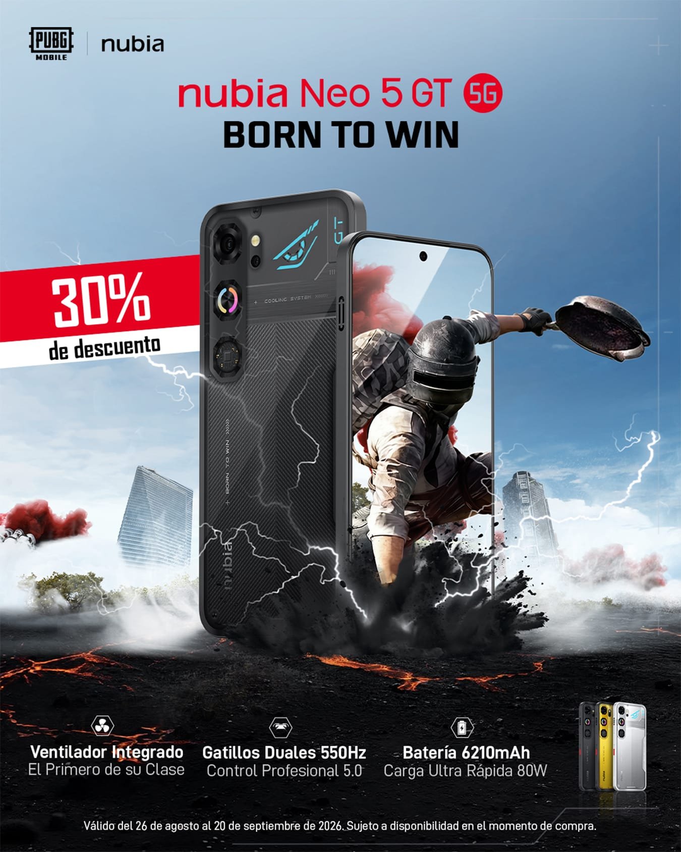 nubia presenta el Neo 5 GT 5G con promoción especial en Amazon